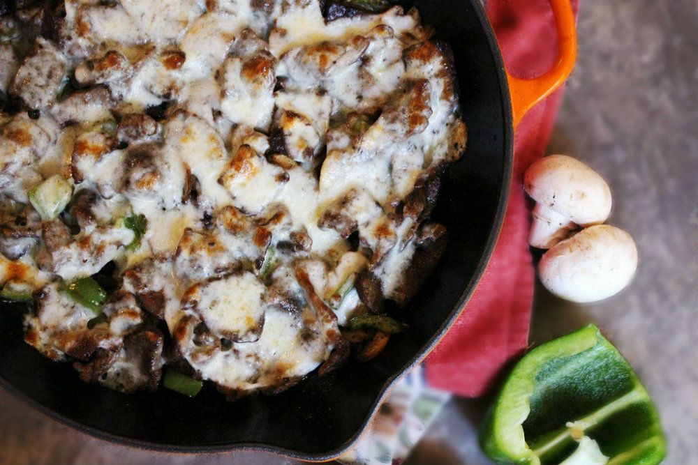 Keto Philly Cheesesteak Skillet