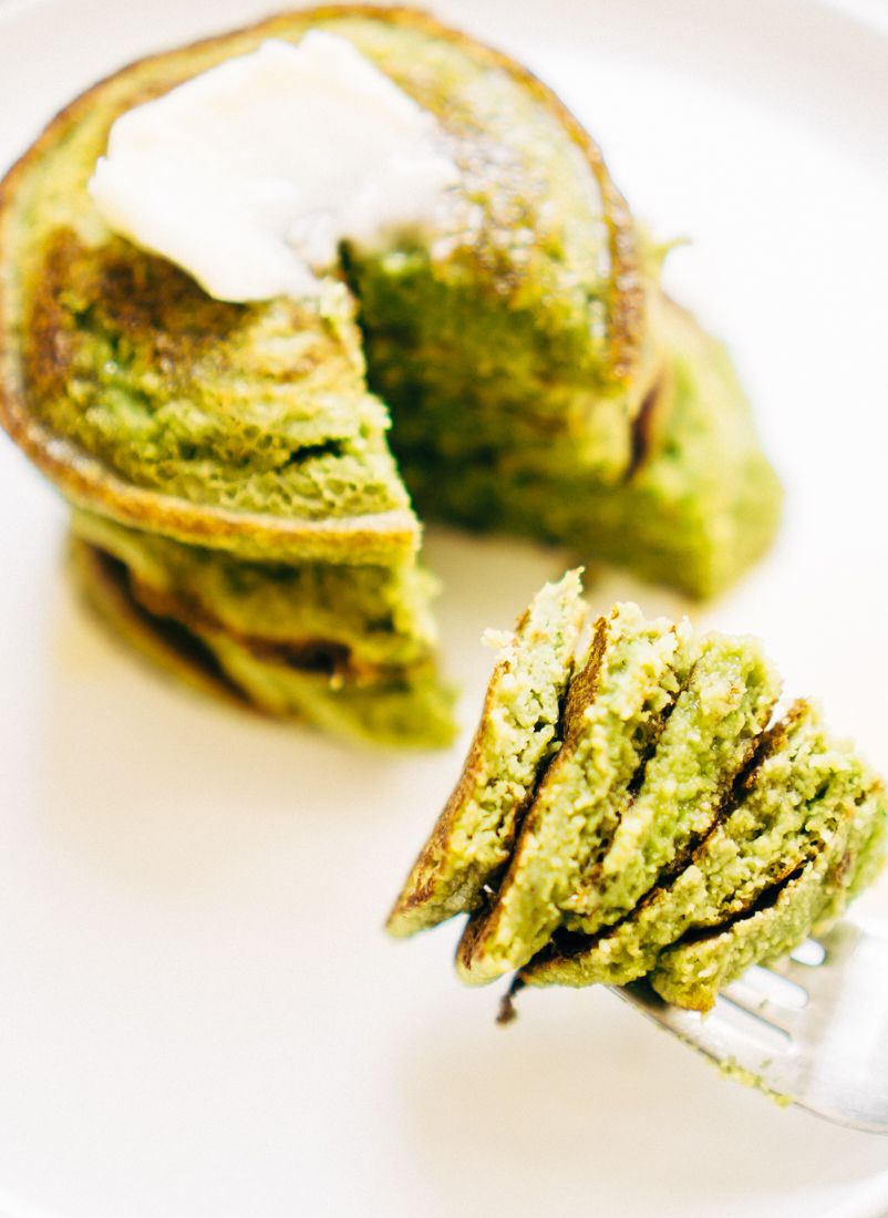 Keto Grain-free Matcha Pancakes