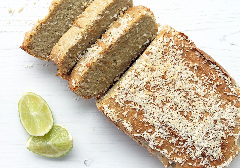 Keto Coconut and Lime Loaf Cake