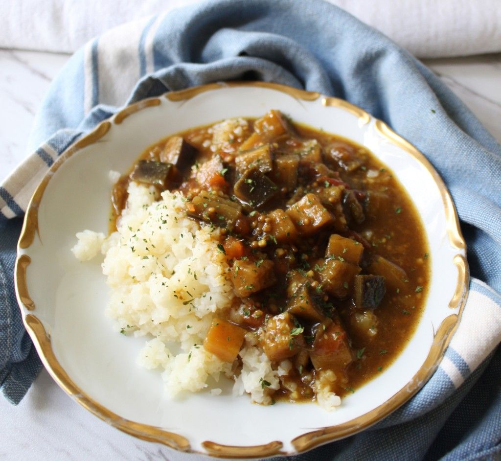 Low Carb Spicy Brinjal Curry