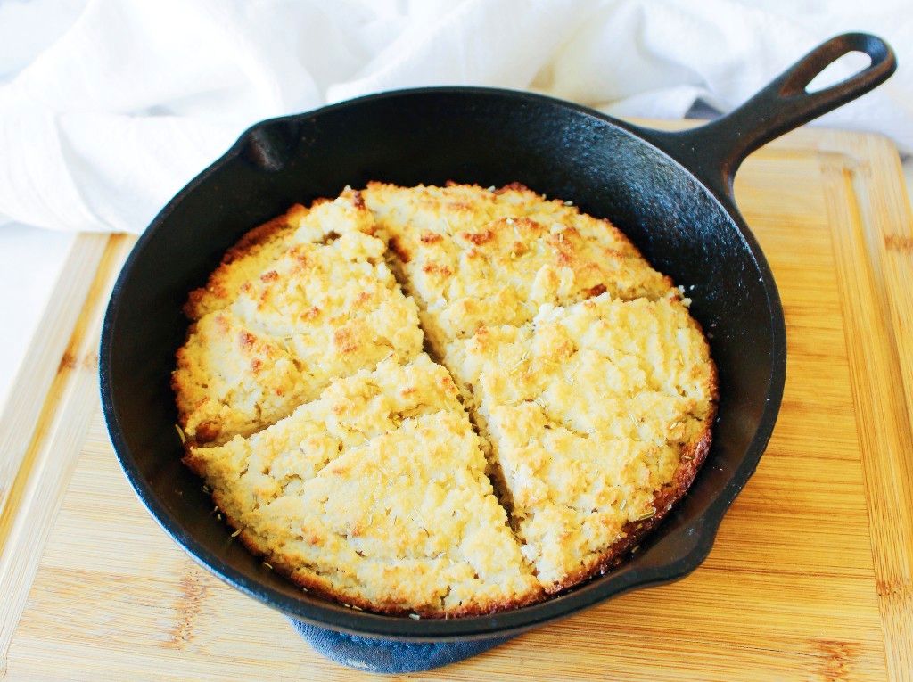 Keto Rosemary Skillet Bread