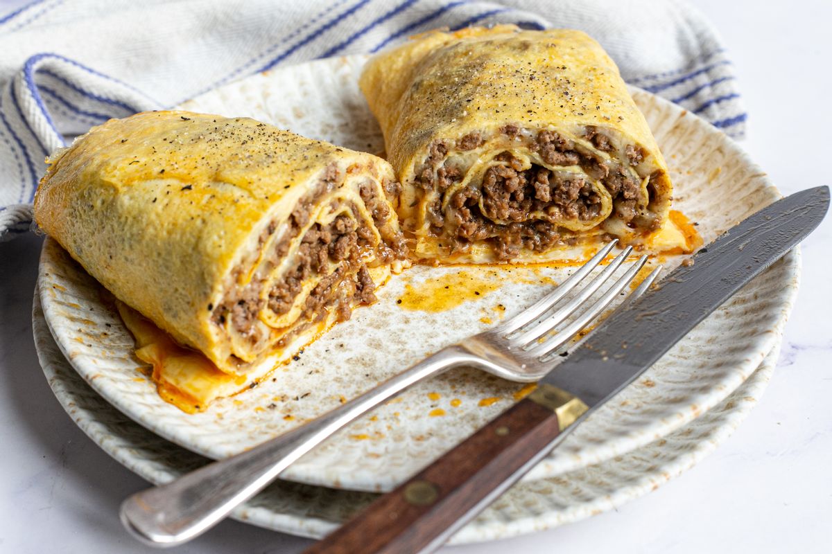 Carnivore Mexican Beef Burrito Roll