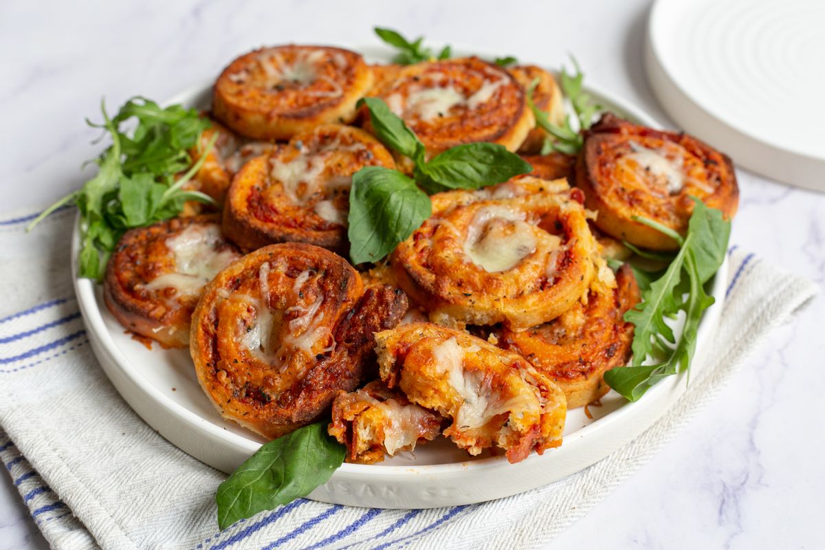 Keto Cheese and Chorizo Fathead Pizza Rolls