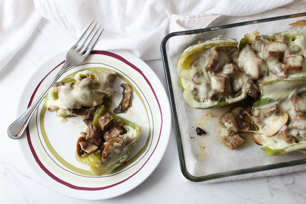 Keto Philly Cheesesteak Bell Peppers