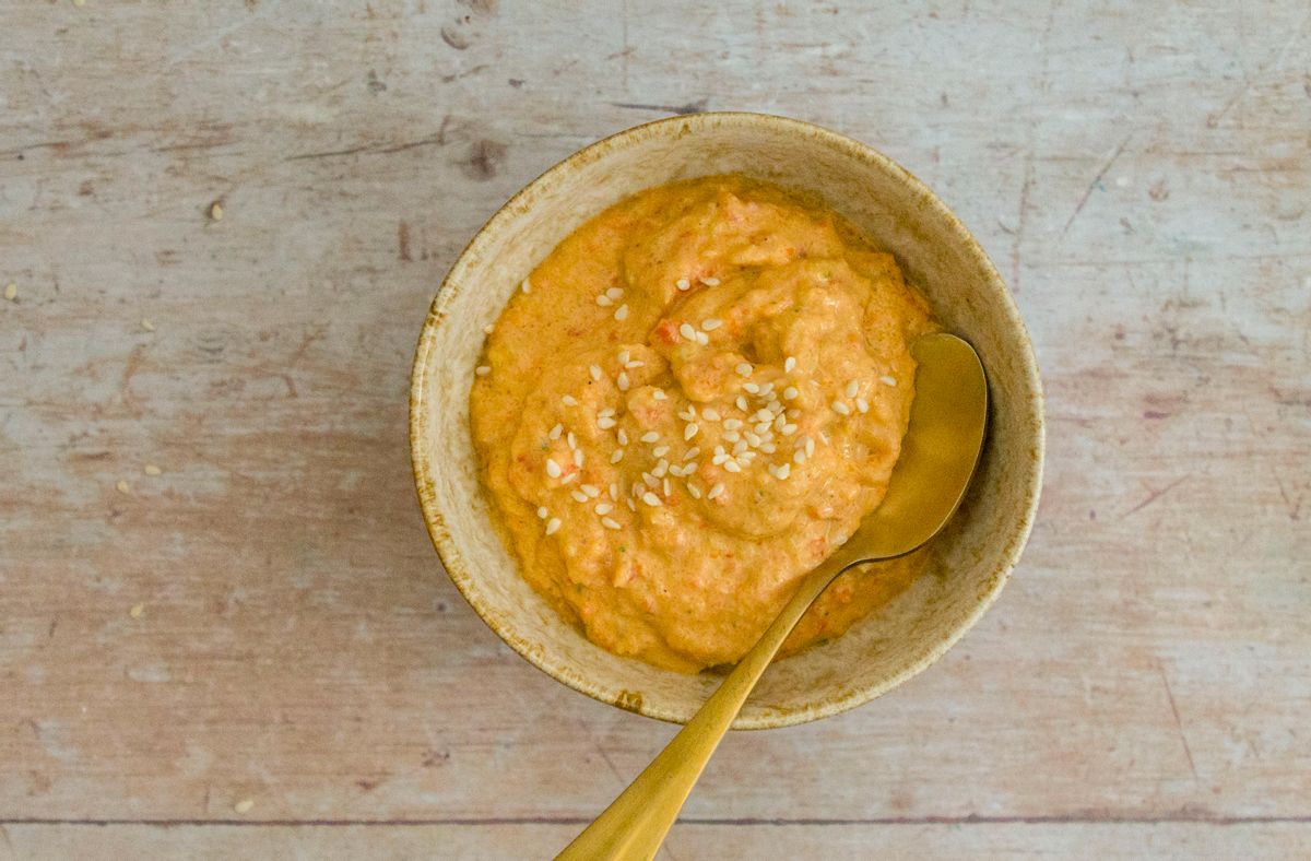 Keto Red Pepper Hummus