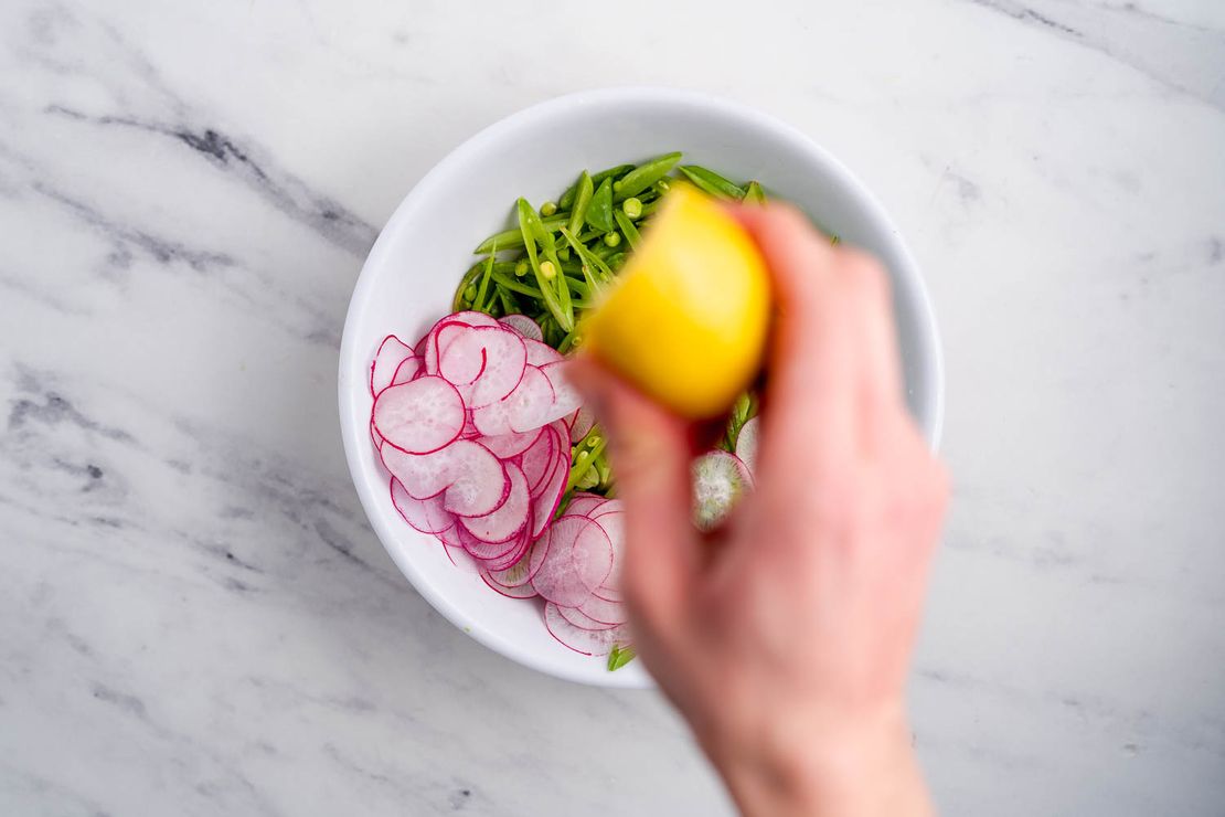 Keto Snap Pea and Radish Salad