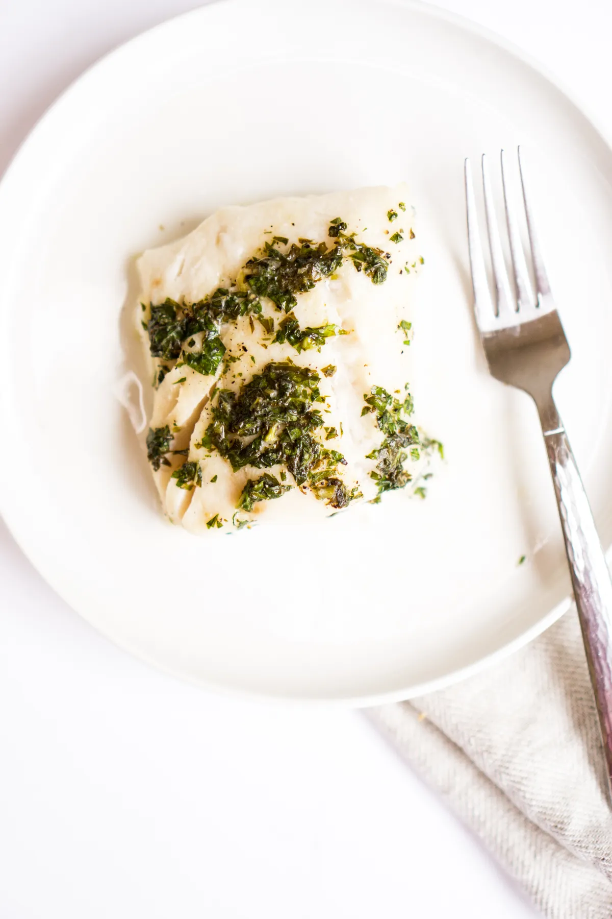 Keto Basil Butter Cod