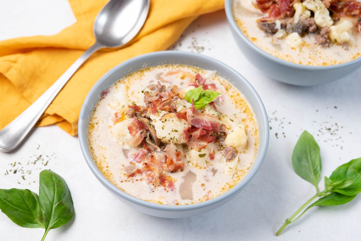 Ultimate Keto Tuscan Cauliflower Soup 