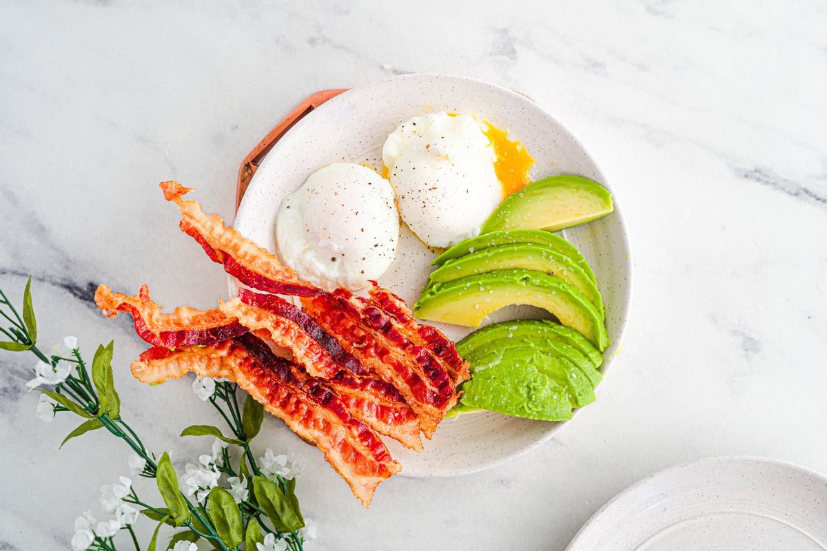Best Keto Microwave Poached Eggs and Bacon