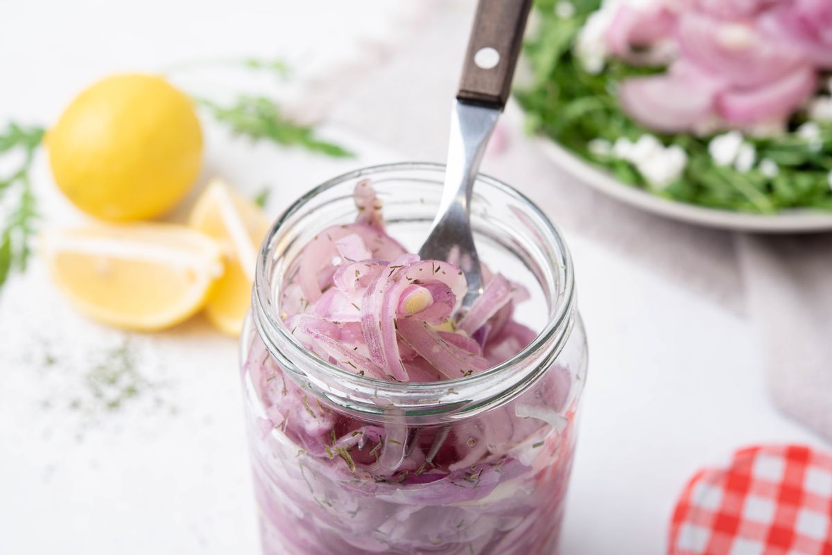 Keto Mediterranean Fermented Onion Salad