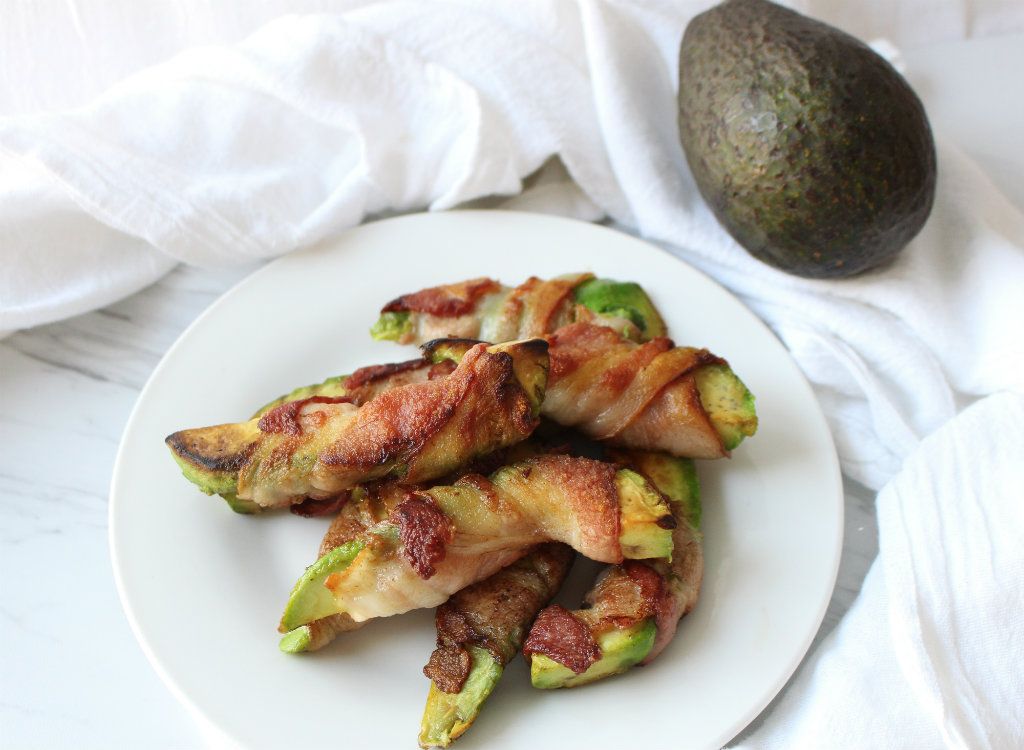 Keto Bacon Wrapped Avocado Slices