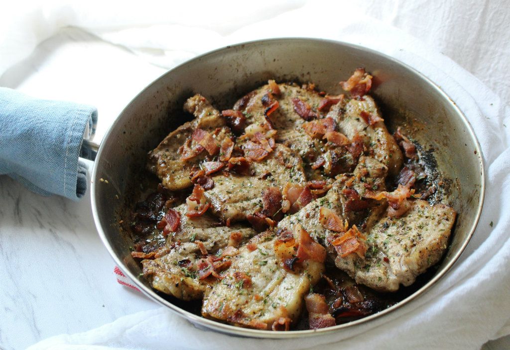 Keto Pork Shoulder and Pan Gravy Skillet