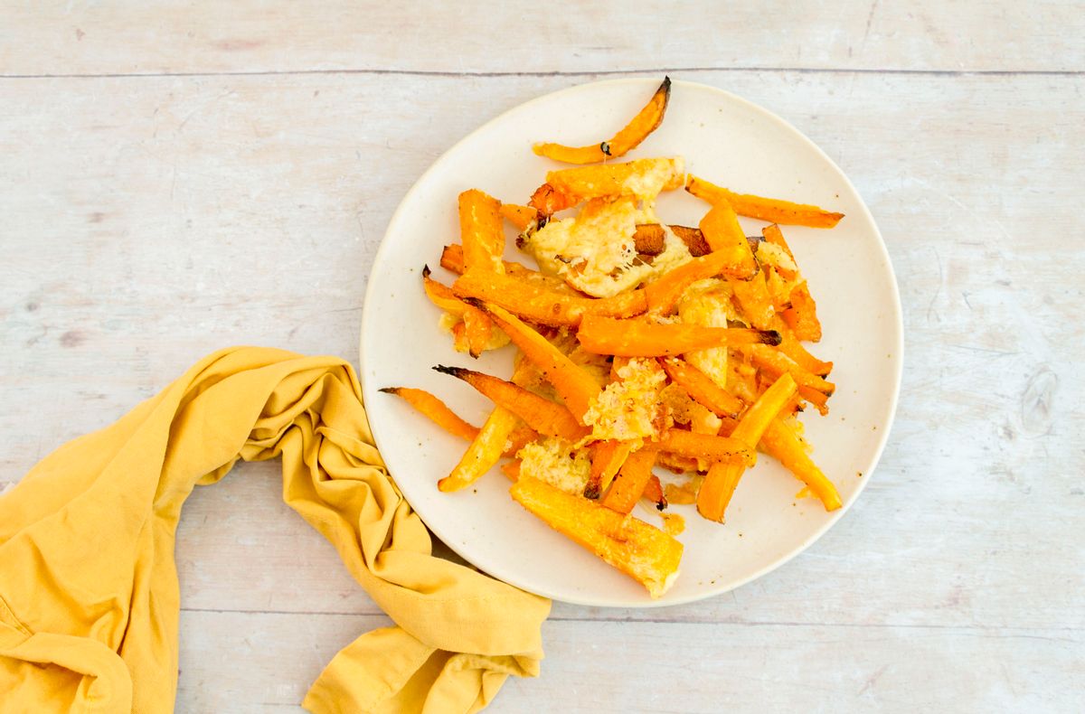 Low Carb Kid-Friendly Butternut Cheesy Fries