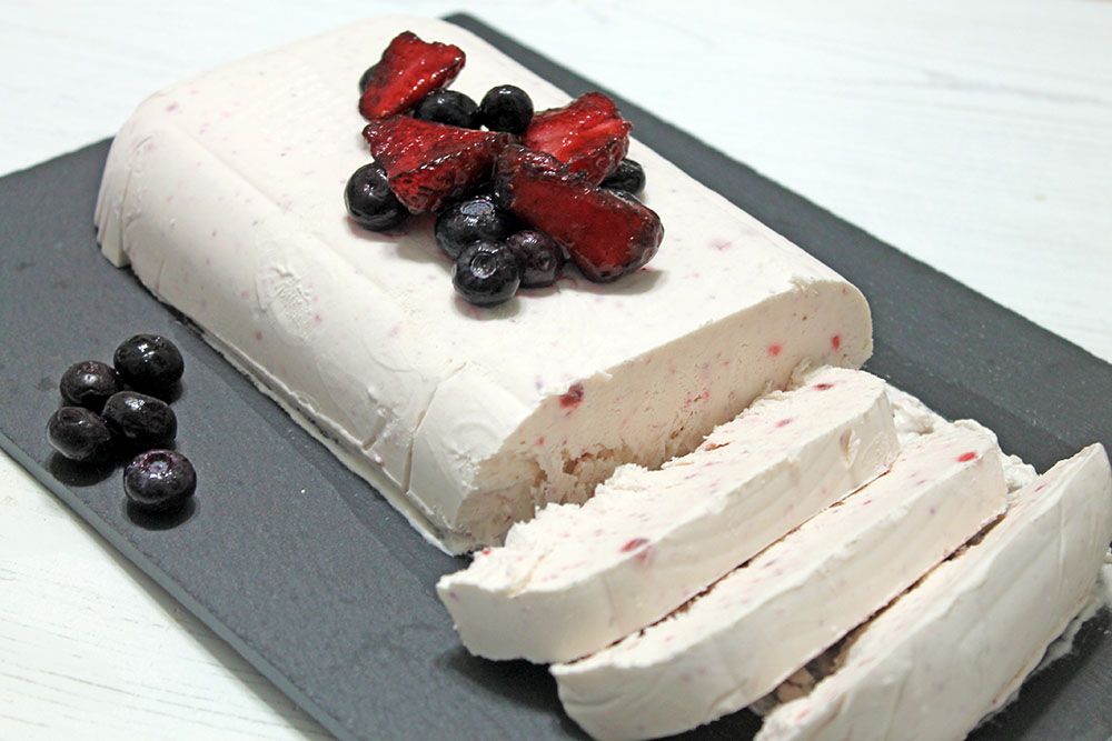 Keto Strawberry Semifreddo