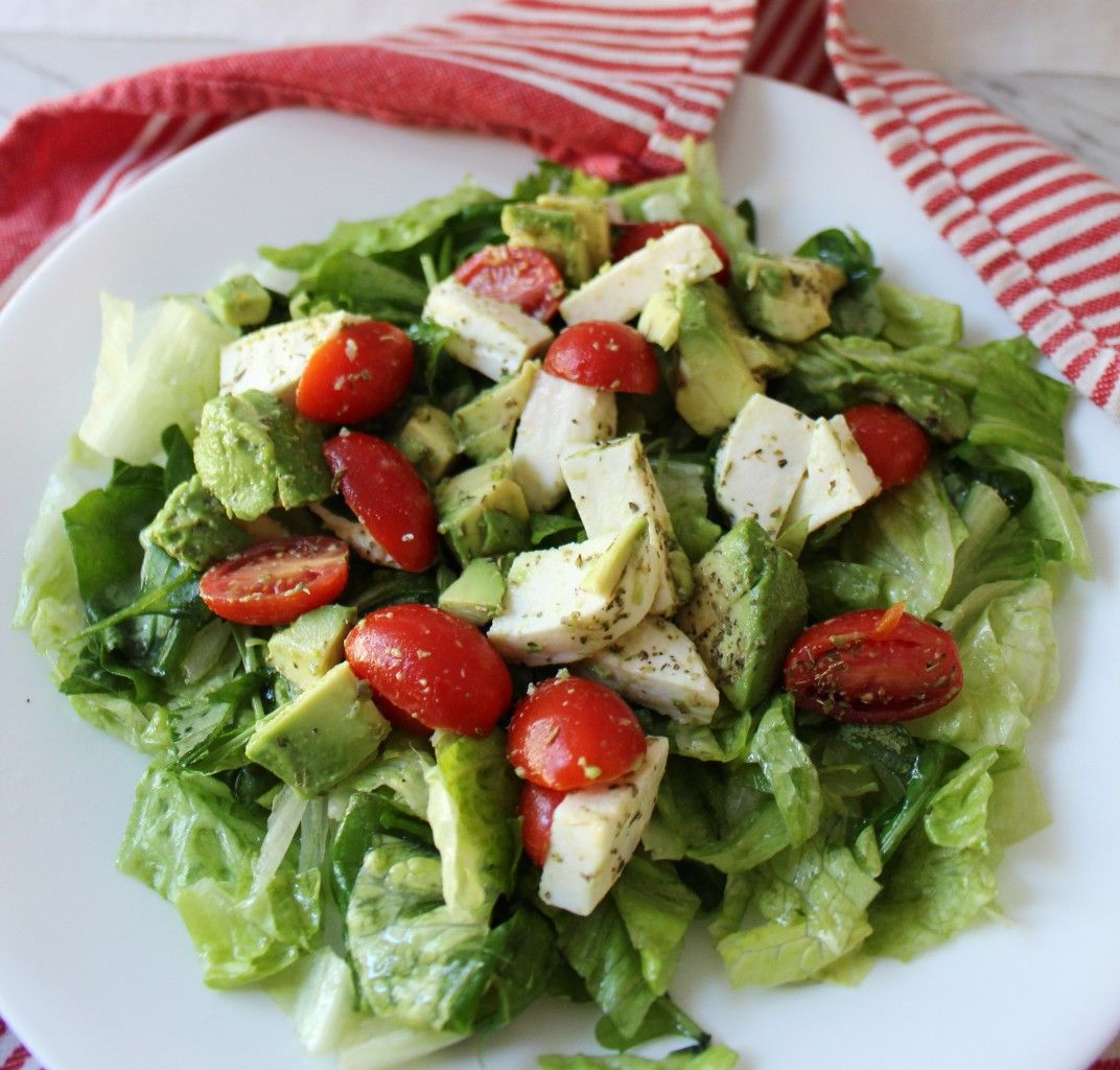 Keto Avocado Mozzarella Salad