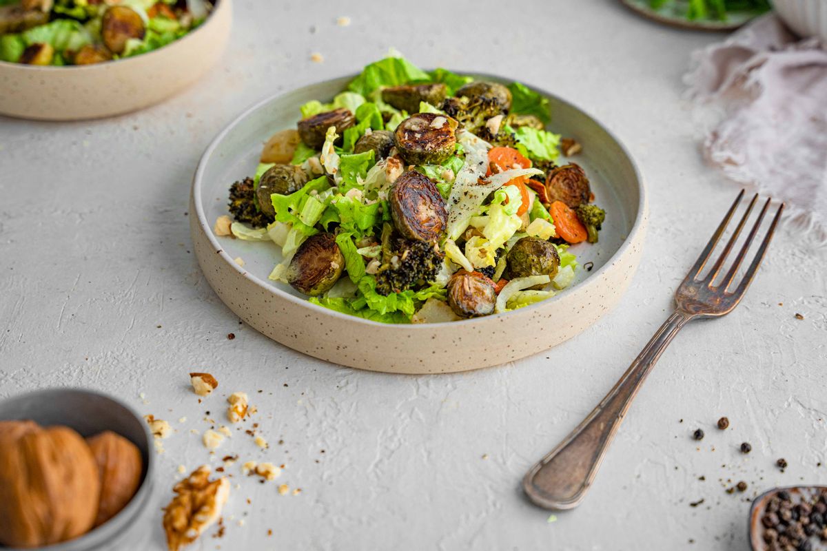 Keto Winter Roasted Vegetables Salad