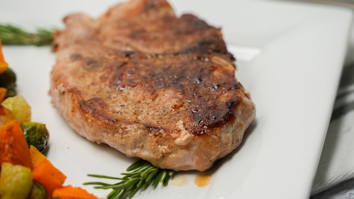 Keto Garlic Rosemary Pork Chops