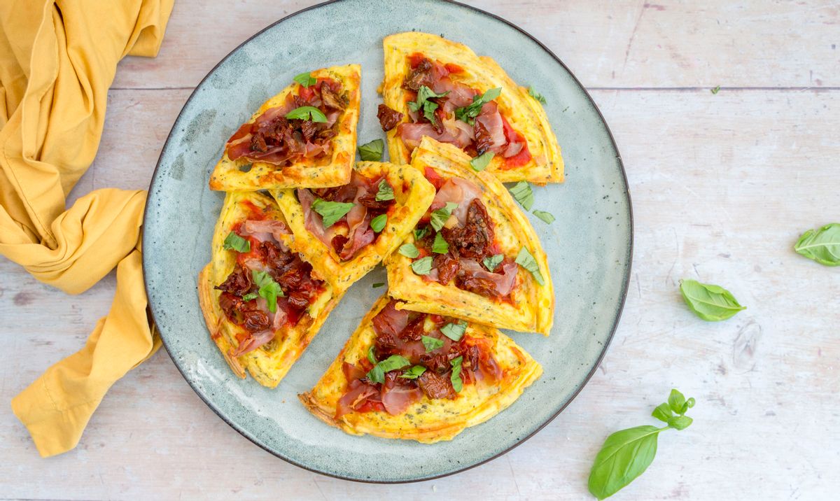 Keto Sundried Tomato Pizza Chaffle