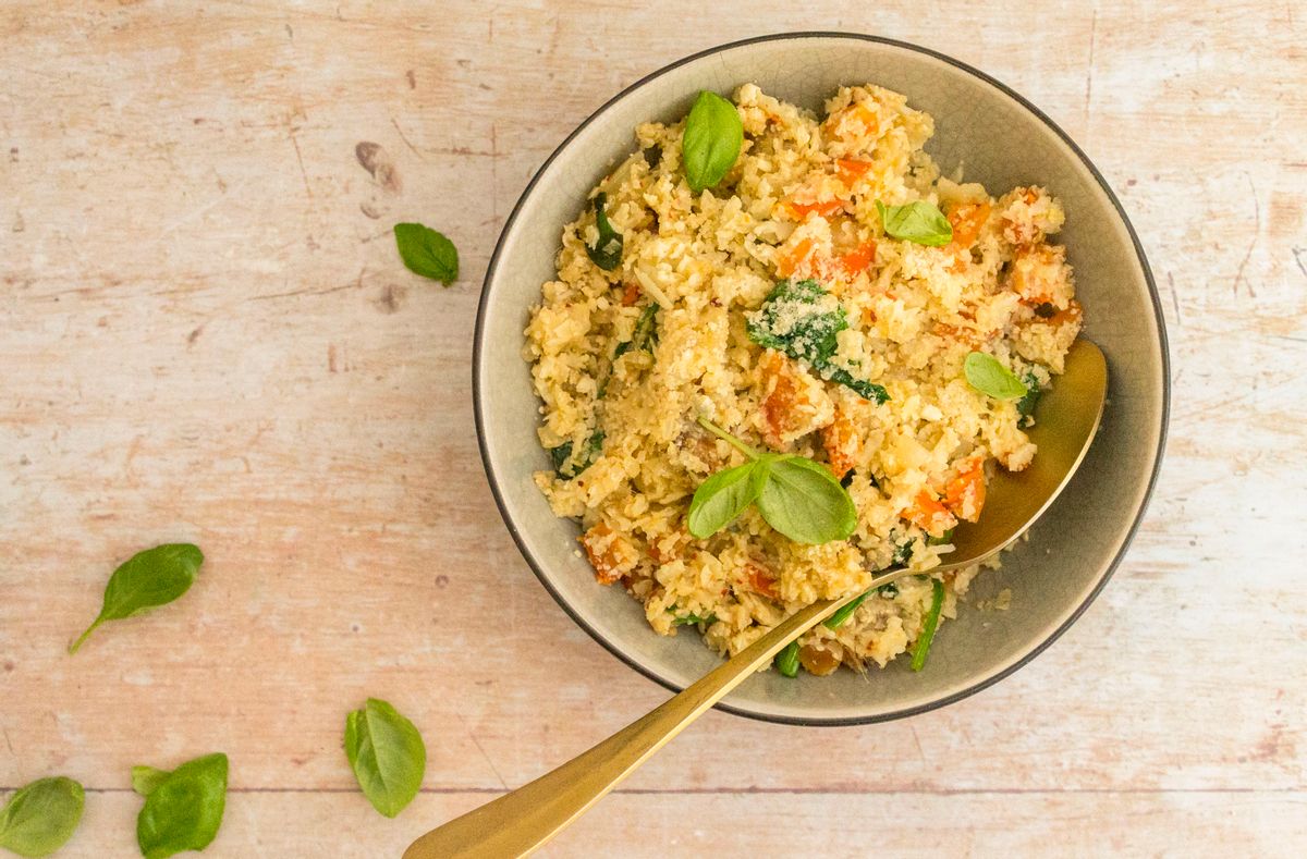 Low Carb Anchovy Risotto | Carb Manager