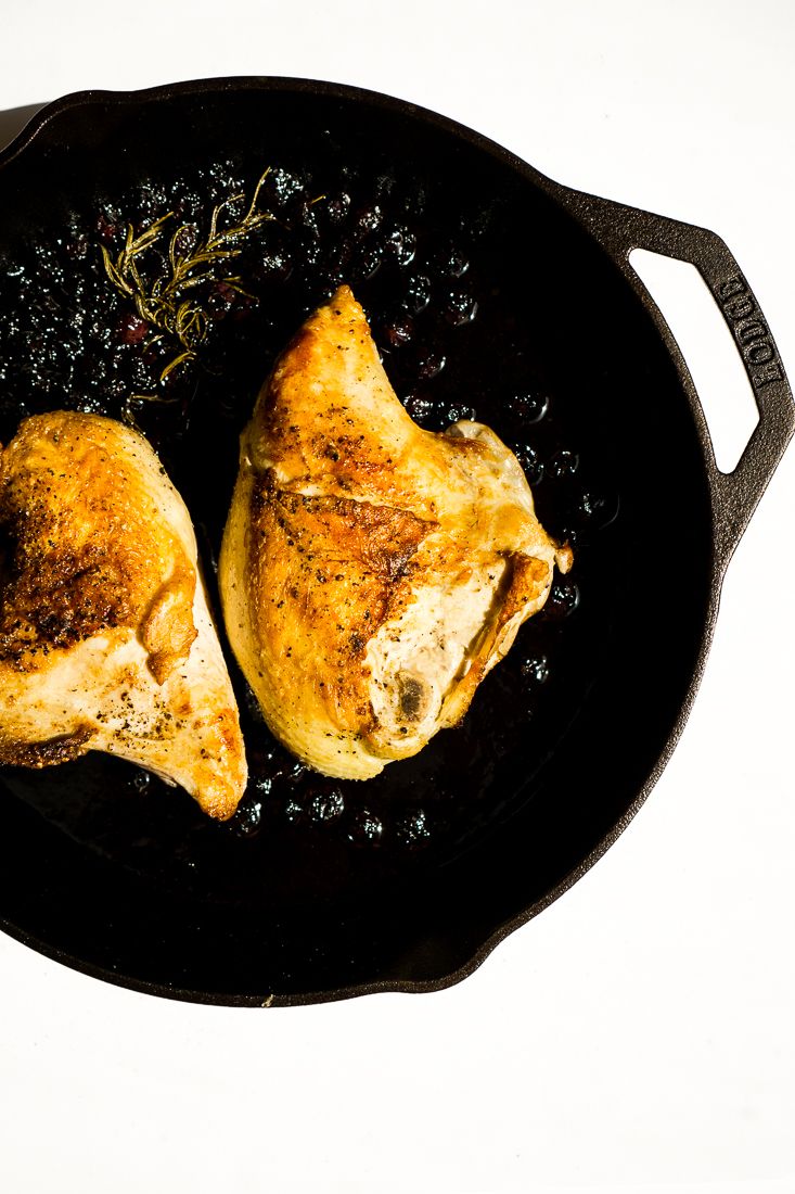 Low Carb Roasted Balsamic Blueberry Chicken