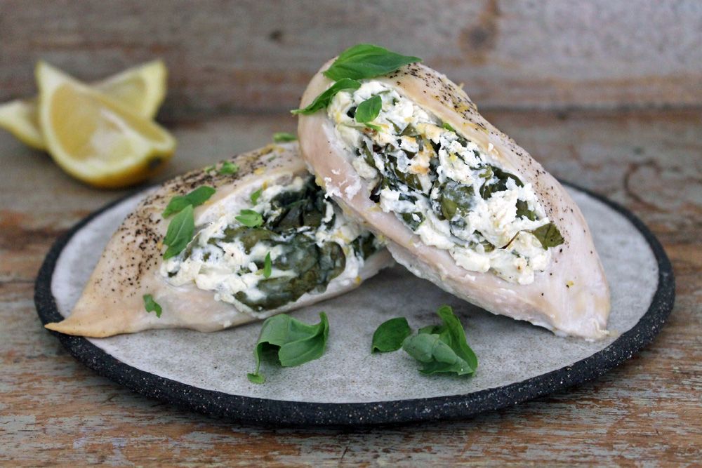 Keto Zesty Chicken Stuffed With Spinach And Cream Cheese