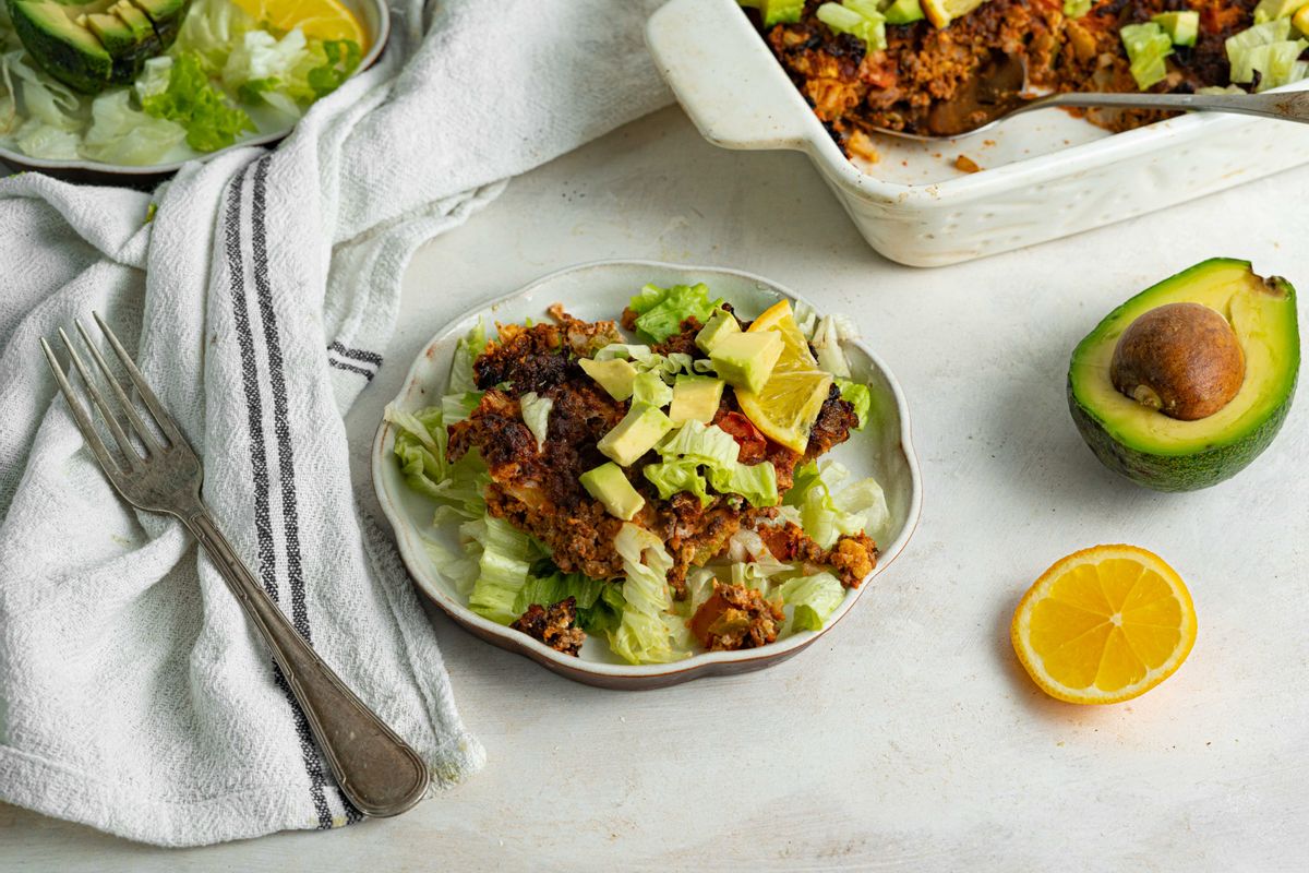 Healthy Whole Food Keto Taco Casserole