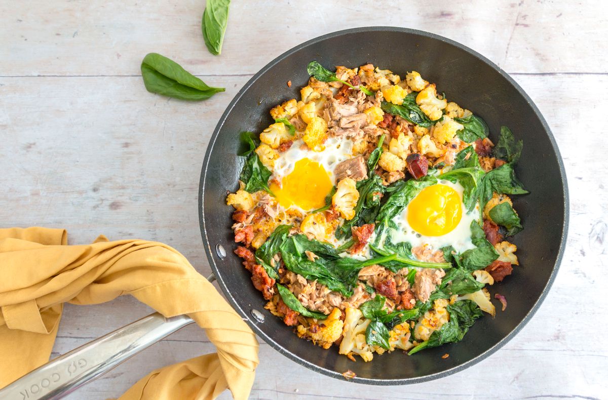 Keto 5 Ingredient Tuna Breakfast Hash Carb Manager