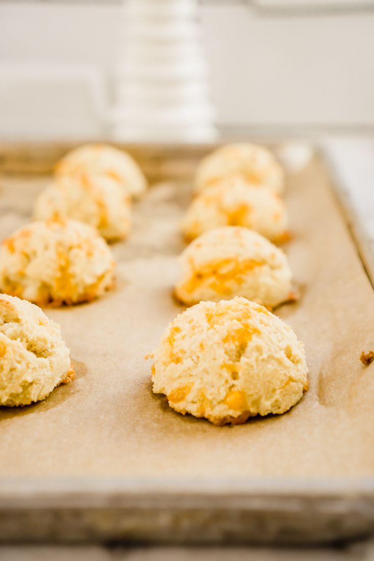 Keto Cheddar Drop Biscuits