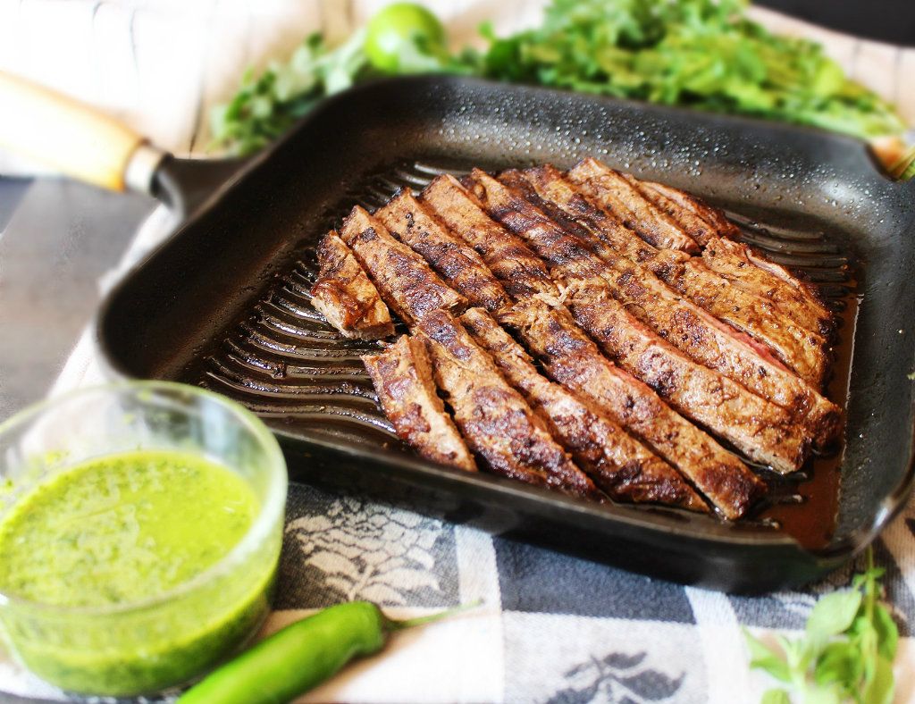 Keto Chimichurri Flank Steak