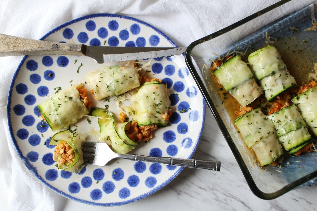 Keto Italian Chicken Zucchini Cannelloni