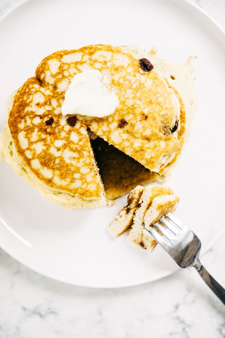 Keto Chocolate Chip Pancakes