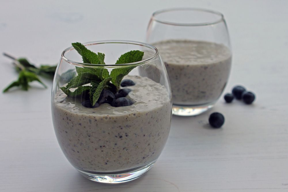 Best Low Carb Blueberry Chia Smoothie
