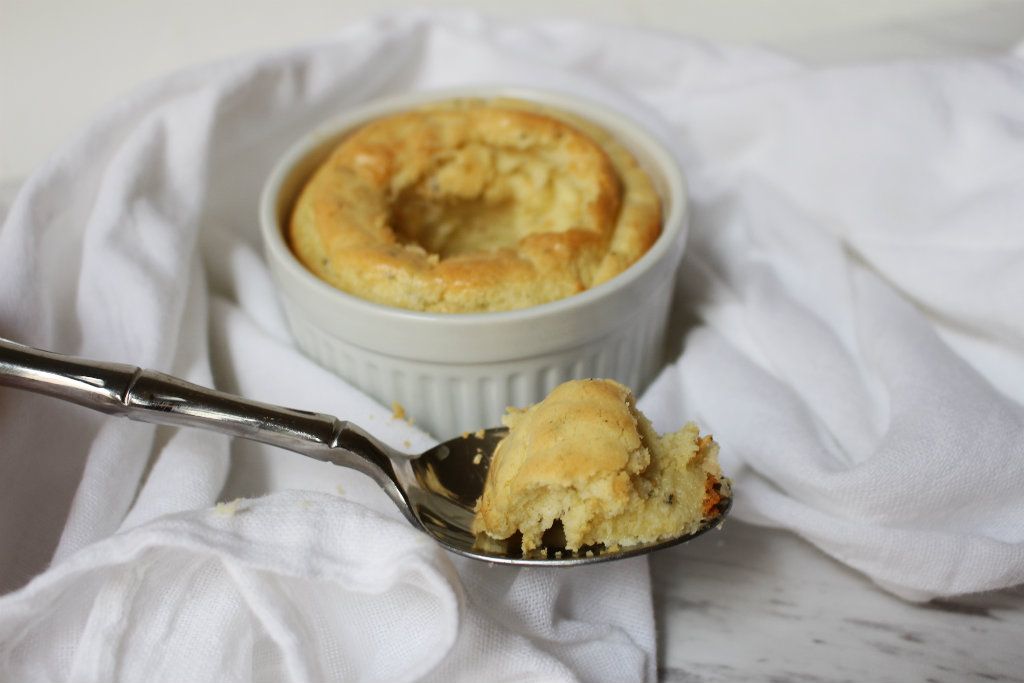 Keto Herb And Asiago Souffle