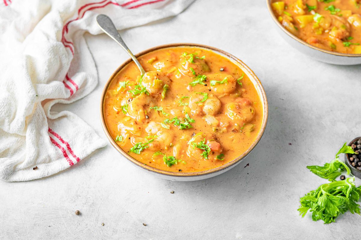 Healthy Whole Food Shrimp Étouffée