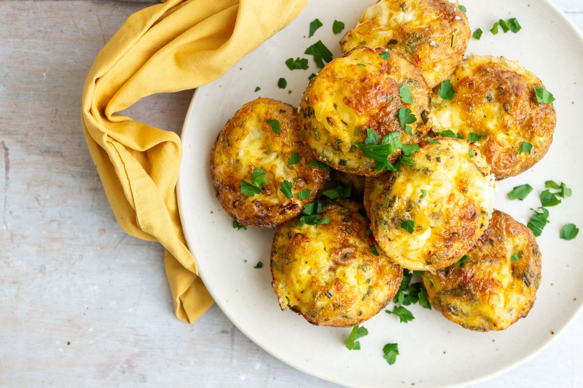 Keto Sundried Tomato, Rosemary and Goats Cheese Egg Muffins