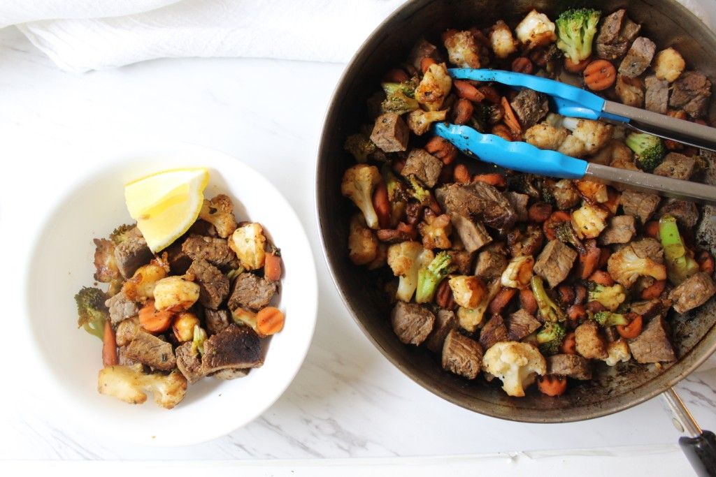 Keto Carb Chopped Surf N Turf Skillet