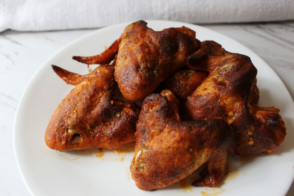 Keto Triple Baked Hot Wings