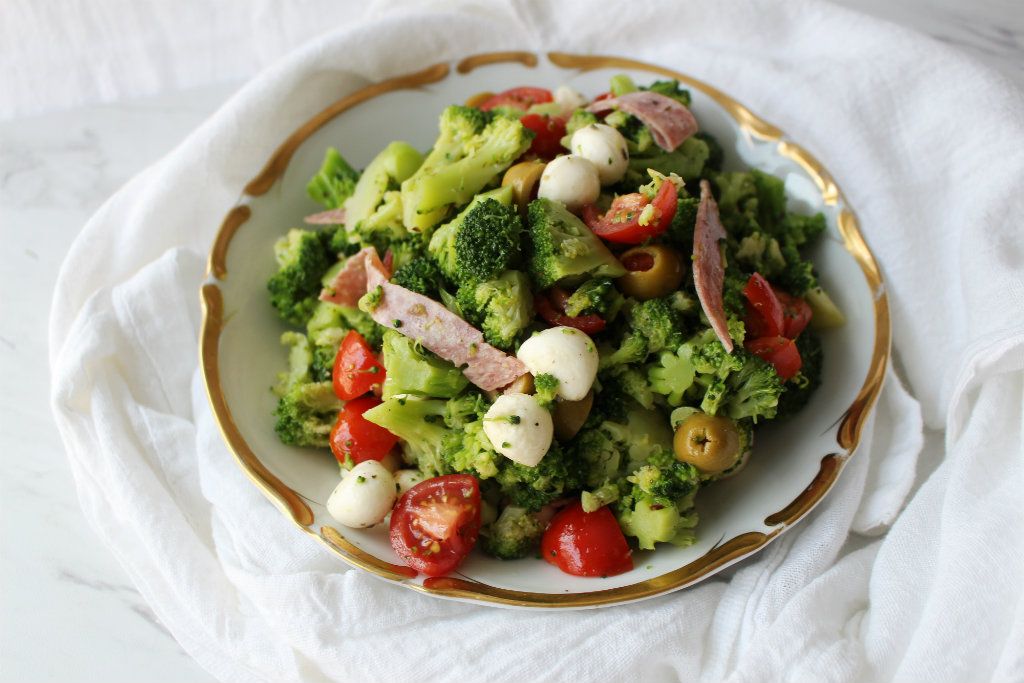 Keto Antipasti Broccoli Salad