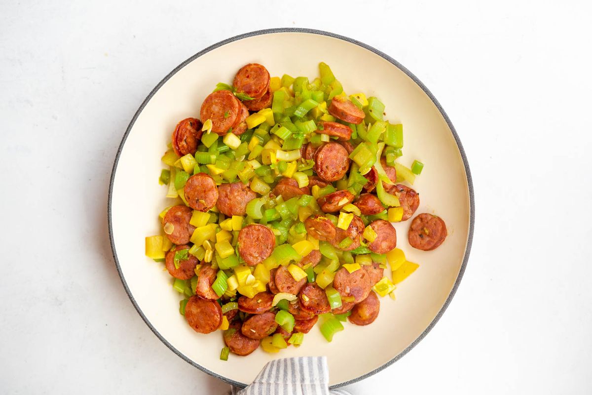 Keto 5 Ingredient Andouille Hash