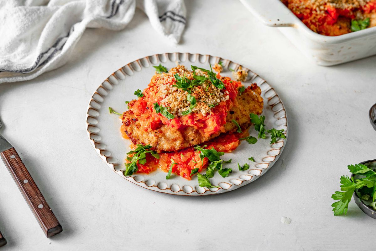 Healthy Whole Food Chicken Parmesan