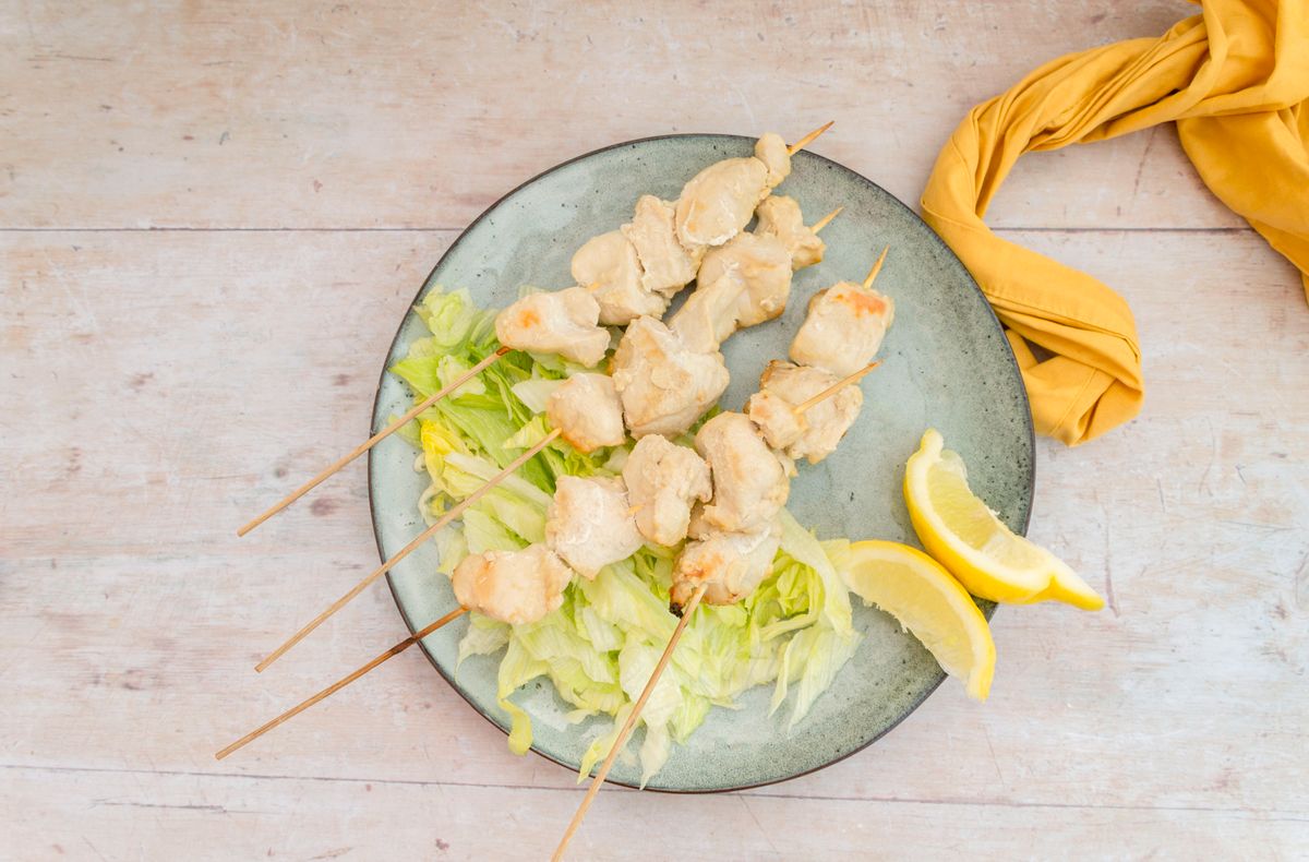 Keto Summer Lemon Chicken Skewers