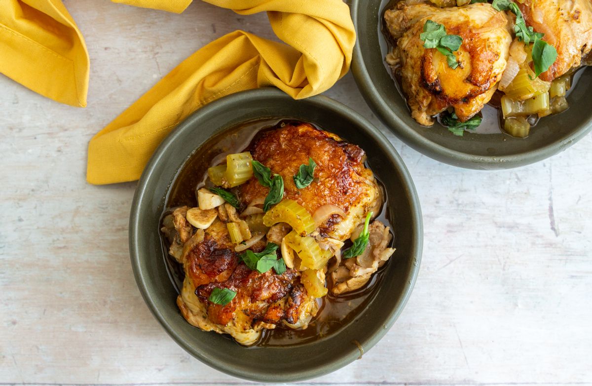 Keto Braised Chicken Thighs