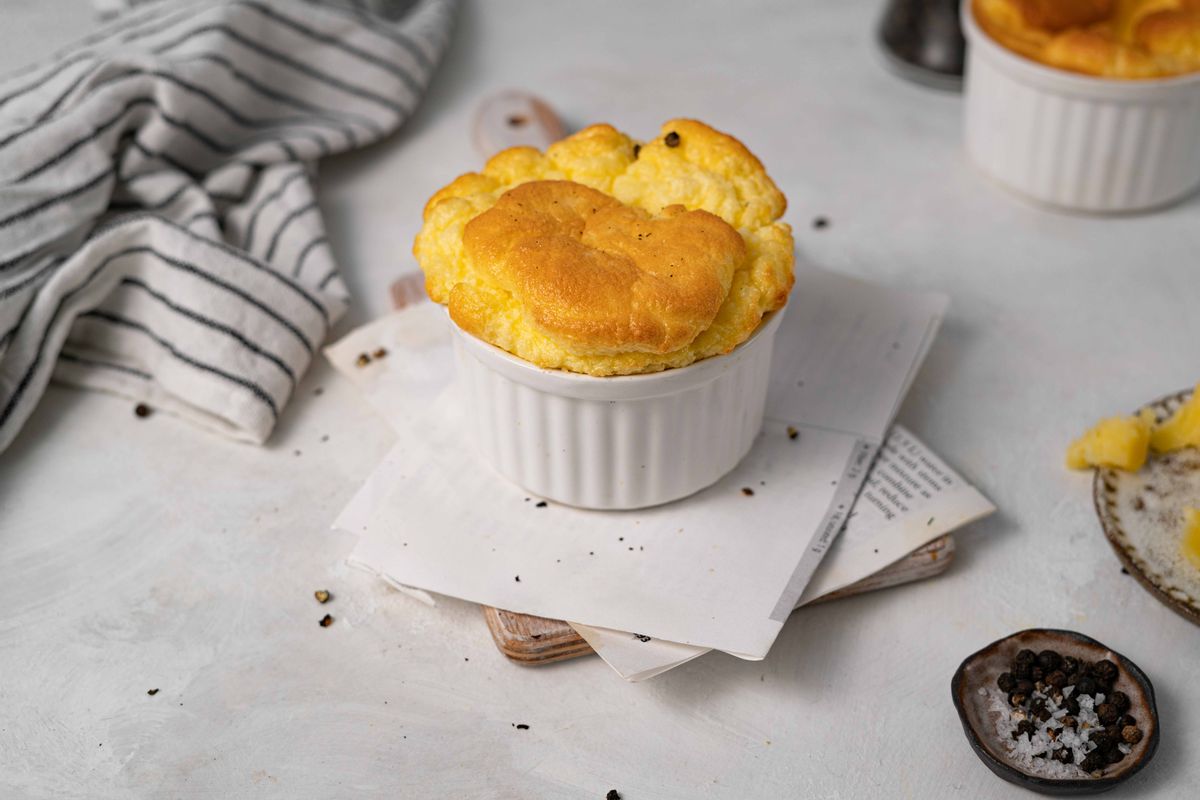 Keto French Cheese Souffle