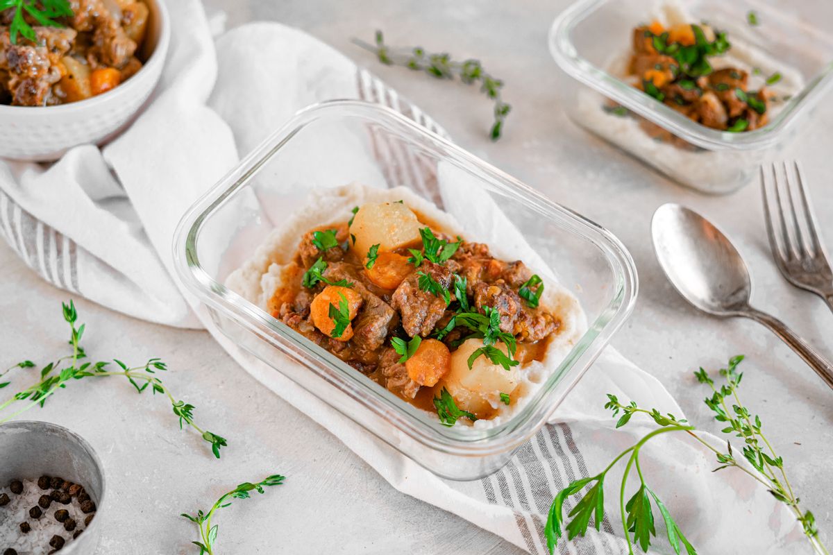 Keto Crockpot Beef Stew Meal Prep