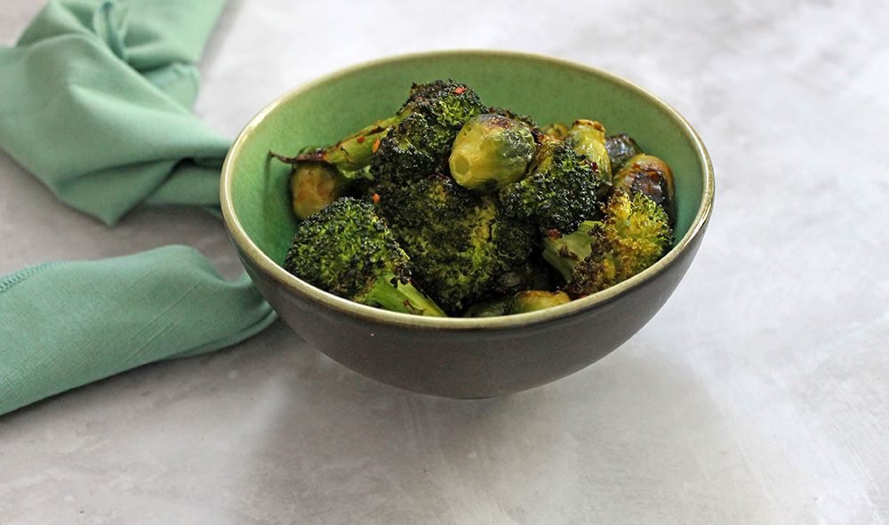 Keto Sweet and Spicy Broccoli and Sprouts