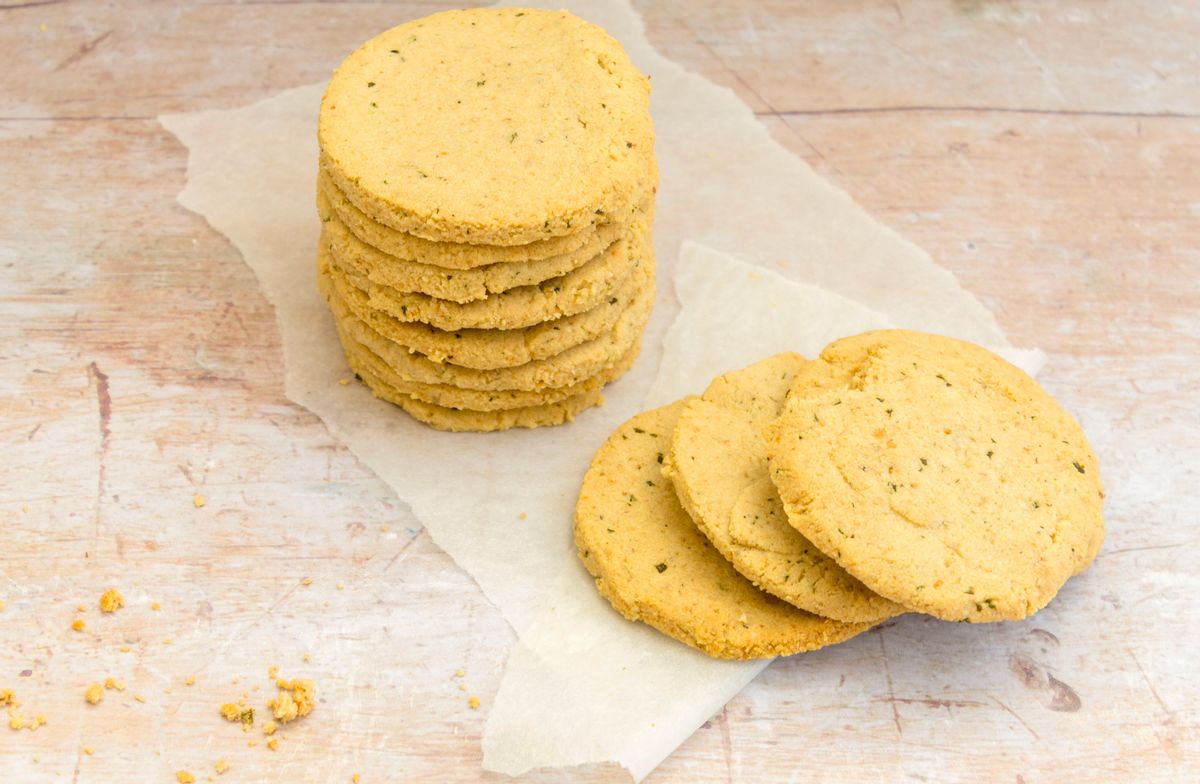 Keto Rosemary and Parmesan Crackers