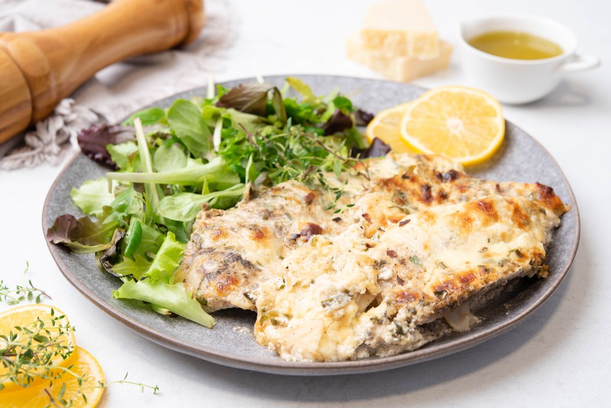 Keto Parmesan Baked Fish