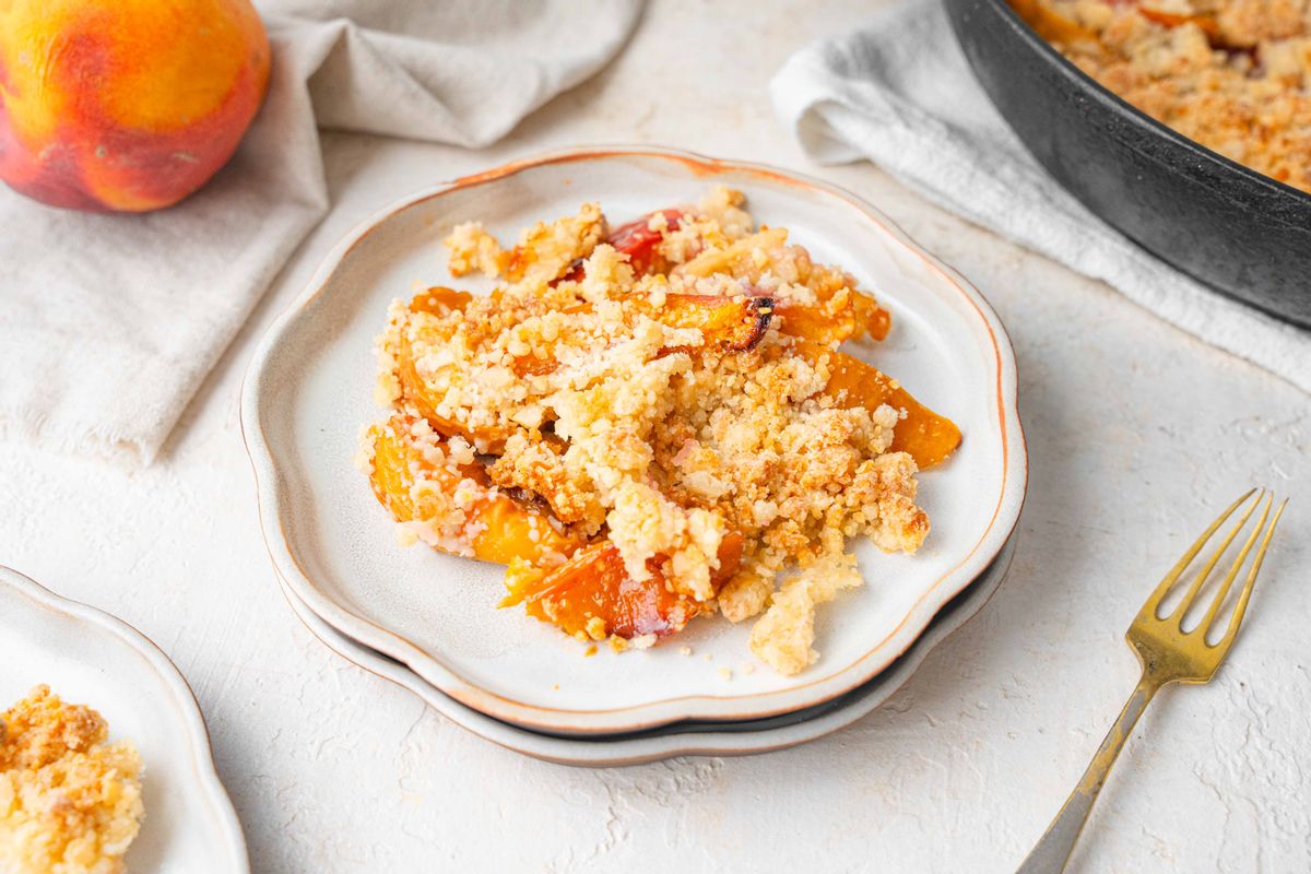 Keto Peach Cobbler