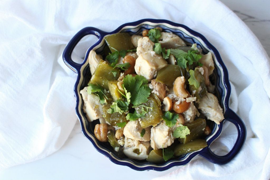 Low Carb Crock Pot Cashew Chicken