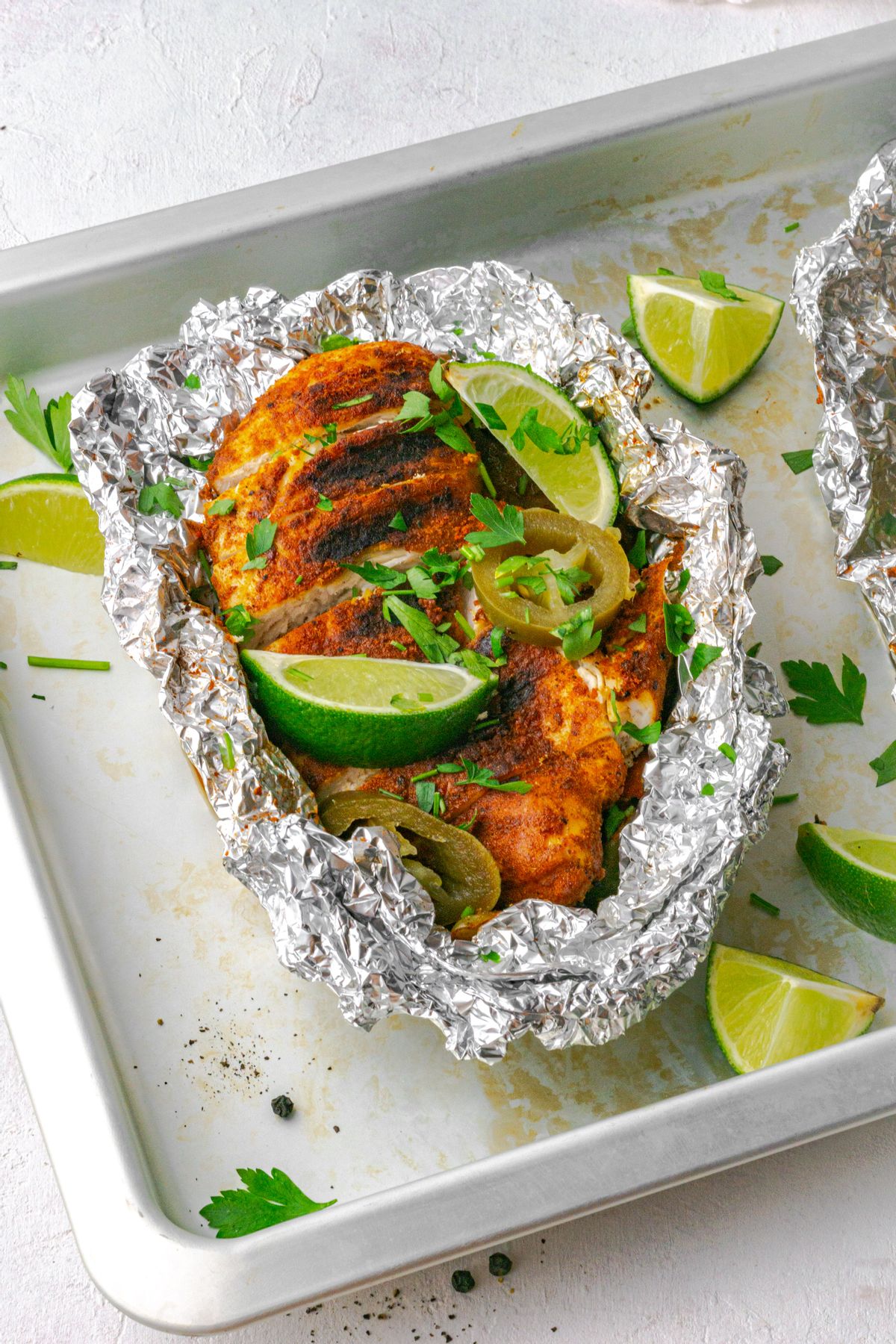 Keto Foil Packet Chicken Fajita